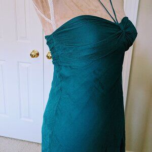 NEW Catherine Malandrino  Turquoise Multiple Layers Dress Gown